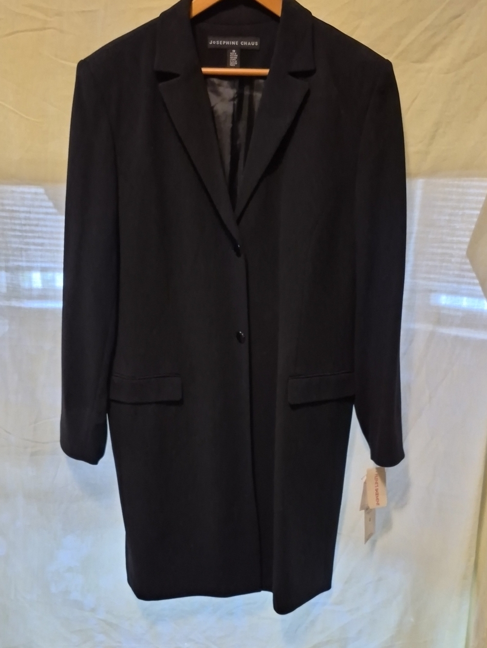 Josephine Chaus Women's Black Long Blazer Jacket